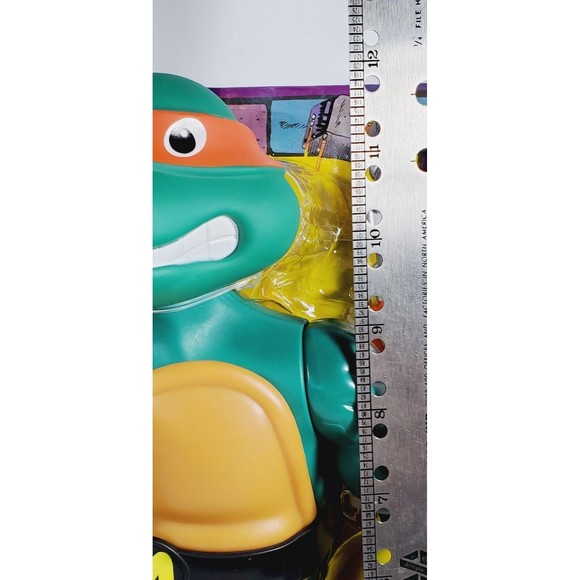NIB 2022 Teenage Mutant Ninja Turtles Michelangelo 1989 Reissue Giant Figure 12" - Picture 5 of 7